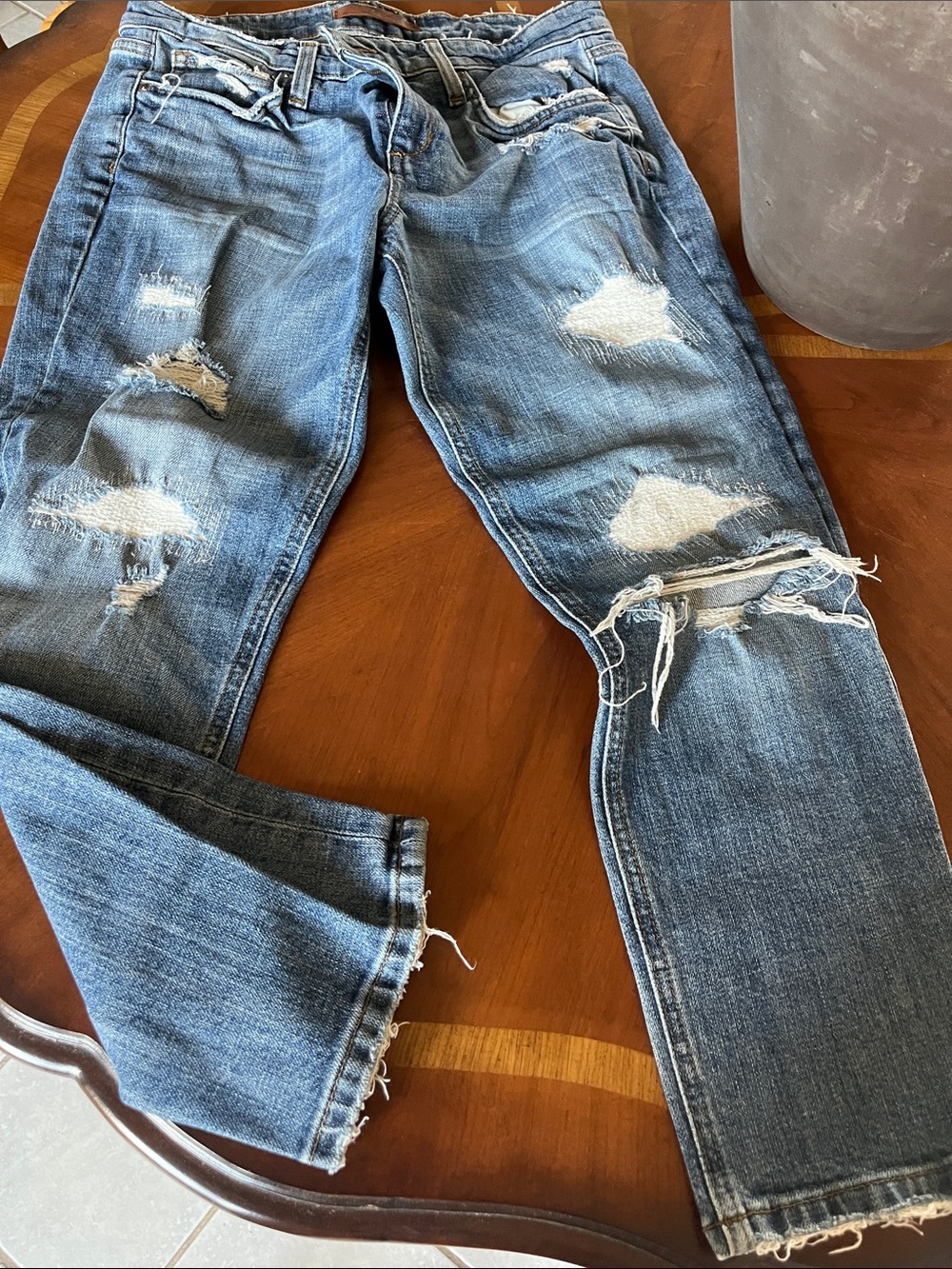 Joe's Jeans Women’s Distressed Blue Boyfriend Jeans